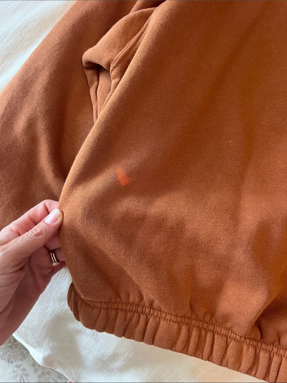 Rust Brown Crewneck Sweatshirt with 'Long Live Cowboys' Graphic - Picture 4 of 6